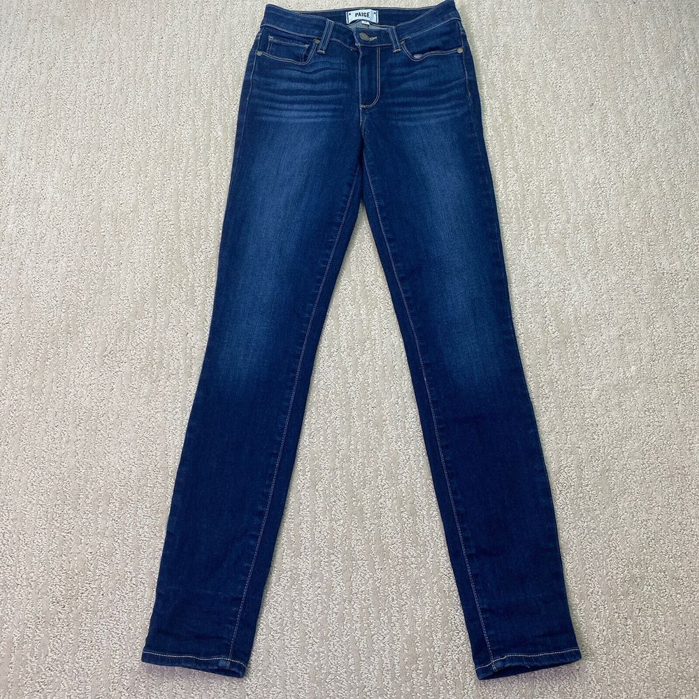 Paige Jeans Womens Blue Hoxton Ultra Skinny Mid Rise Denim Size 24*